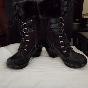 Black Snow Boots